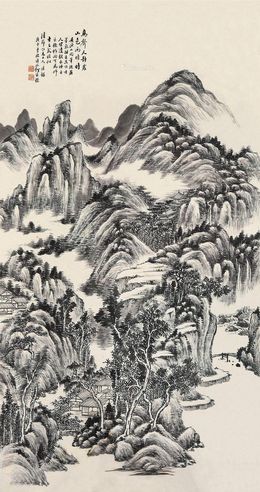 何维朴 山水