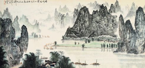 李骆 群峰倒影