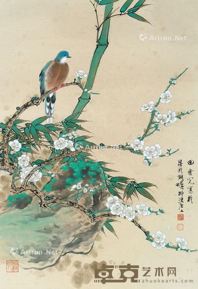 田世光 双清图 82×56cm