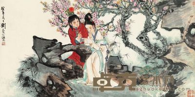 刘旦宅 红楼梦人物 71×140cm
