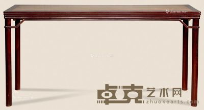 近代 红木嵌金丝楠明式条桌 159×44×83cm