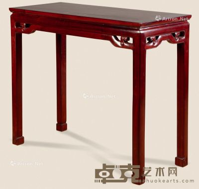 近代 红木半桌 101×42×85cm