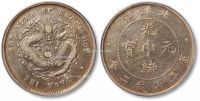 26年北洋造光绪元宝库平七钱二分银币一枚