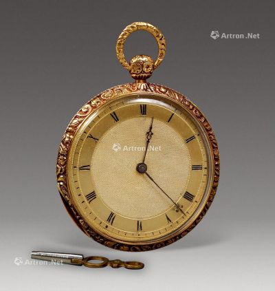 19世纪 英国两针K金表