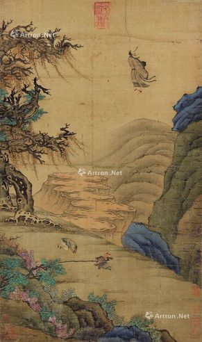 钱选 山水人物