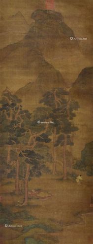马琬 松下高士图