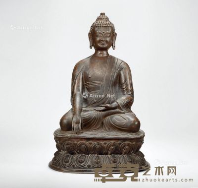 西藏18世纪 释迦牟尼 高48.5cm