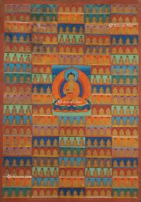 西藏18世纪 释迦牟尼唐卡