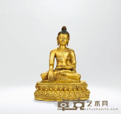 西藏16世纪 释迦牟尼 高19cm