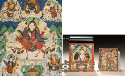 西藏18世纪 扎卡 （三张） 长6cm；宽5cm；长7.5cm；宽6cm；长10cm；宽8cm