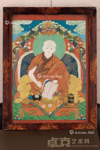 西藏18世纪 札纳巴札尔唐卡 长36cm；宽27cm