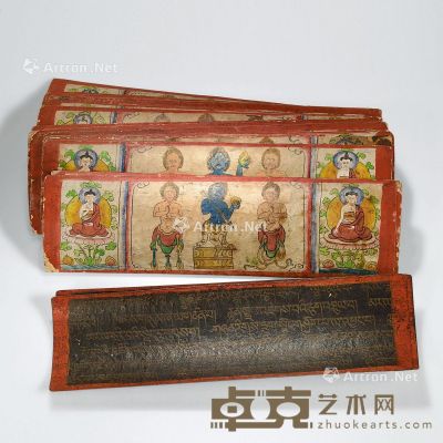 西藏19世纪 经书 （三十五张） 长34.5cm；宽10cm