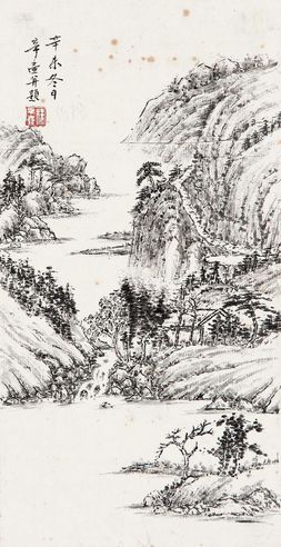 楼辛壶 山水