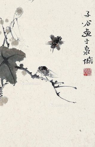 柳子谷 花鸟