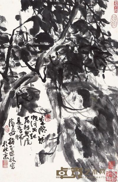 姜宝林 花卉 68×44cm