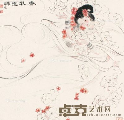 刘旦宅 人物 66×65cm