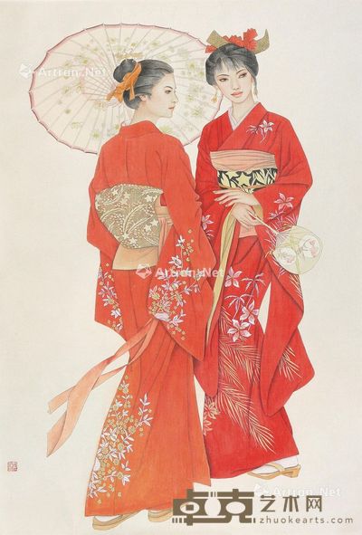 冯长江 仕女 108×73cm