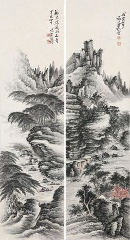 萧逊 山水