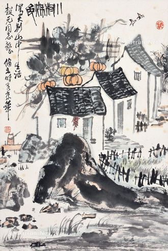 朱修立 小村秋色