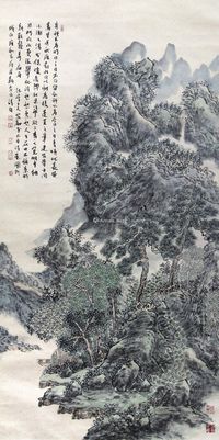 安都 山水人物