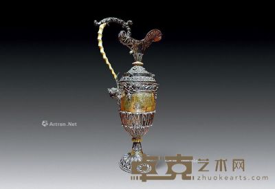 1890年 象牙银壶 高56cm