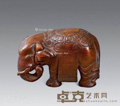 清中期 黄杨木太平有象 8.2×4.4×5.5cm