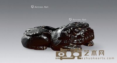 清代 瑞兽文房煤精水呈 9.5×4.5×3.6cm