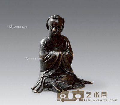 清代 铜人物造像 12×10.3×7.3cm