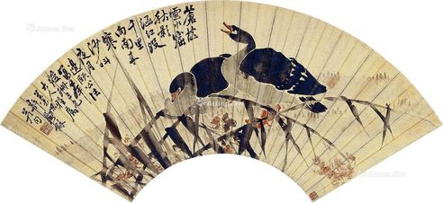 许鼐龢 芦花秋雁图