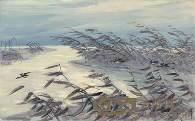 肖峰 芦苇荡 54×87cm