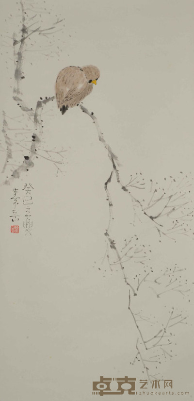 陈寿岳 花鸟 36×75cm约2.4平尺