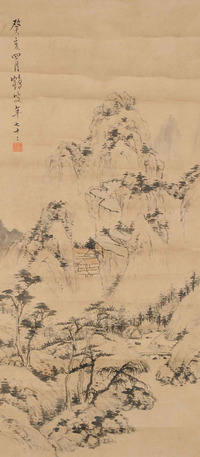 方旭 山水