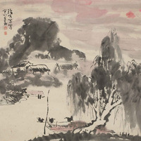 李琼久 山水