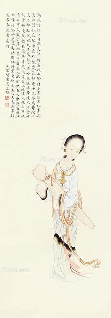 樊虚 人物立轴
