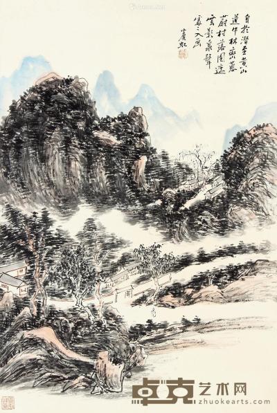 黄宾虹 山水立轴 70×46