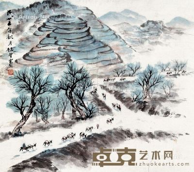 赵望云 山水 58×64cm