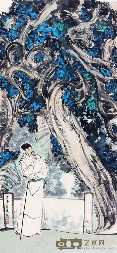 刘旦宅 人物 100×46cm