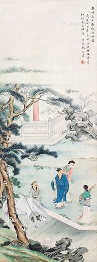 马晉 樊川居遇张妈妈图