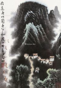 李可染 雨过春山图