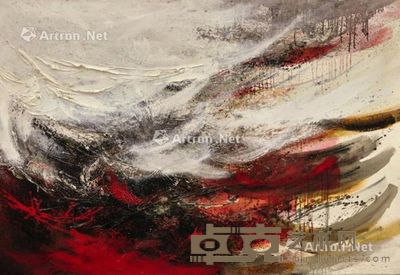 堂本尚郎 一九六〇年作 绘画1960-14 油画画布 画框 80.5×116.7cm.