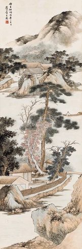 祁大夔 山水