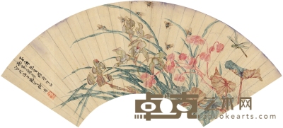 柳 滨 兰花蜂戏图 50×16.5cm
