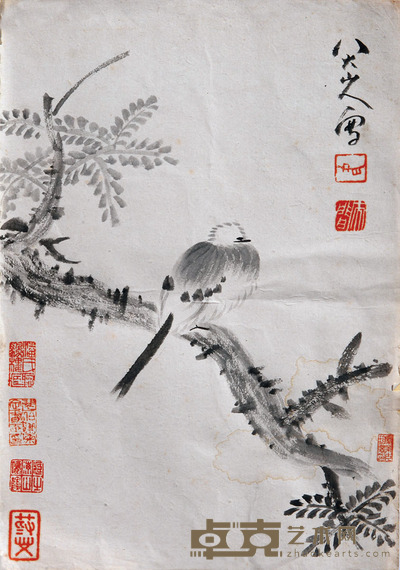 八大山人 花鸟 23×34 约2.8平尺
