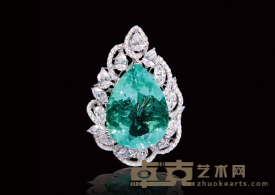 金镶祖母绿大吊坠 20ct