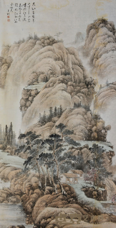王玖  山水风景 168×88 约13平尺
