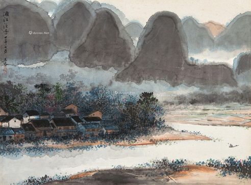 吴泰 漓江泛舟