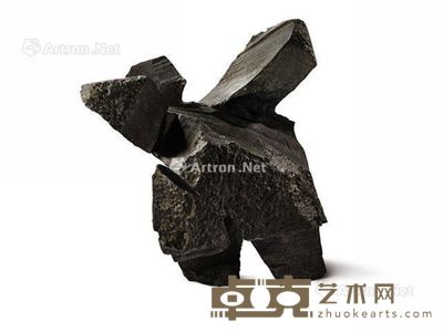 朱铭 1984年作 太极系列：双峰贯耳 铜雕 58×52×38cm