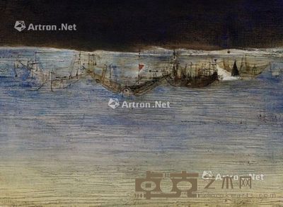 赵无极 1953年作 归航 油画画布 60×92cm