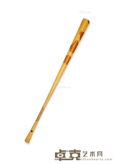 红湘妃竹扇骨 长31.7cm
