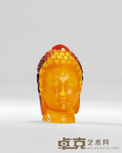 洪建辉刻 鹤顶观音挂件 6.7×3.7×1.7cm